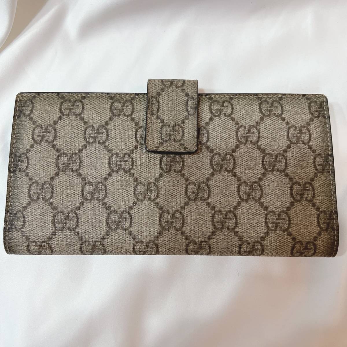 1円未使用級GUCCI グッチ 長財布 財布 GG柄 GGマーモント レザー