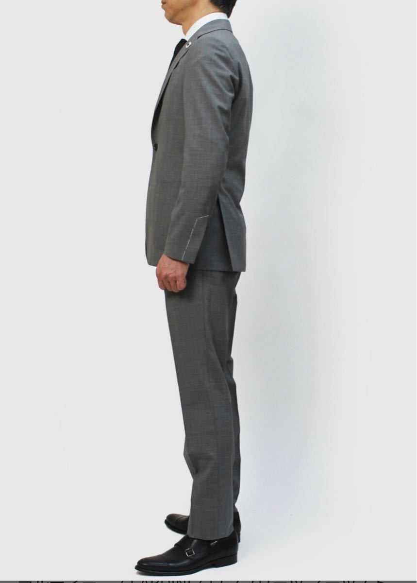 未使用】ラルディーニ パッカブル スーツ 44 グレー LARDINI easy wear