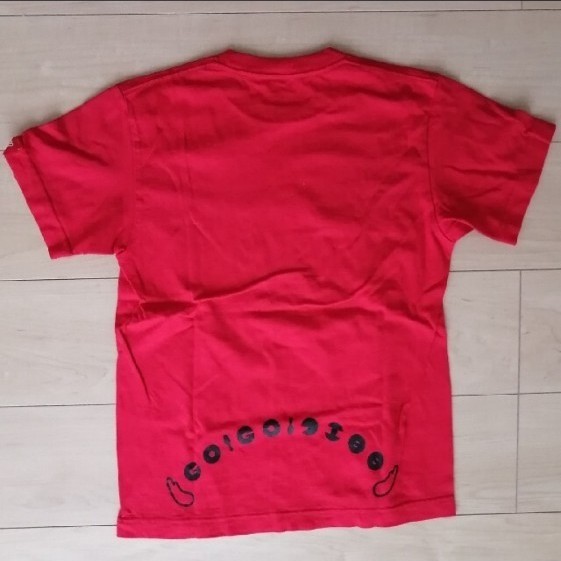 GO!GO!7188　ピエロTシャツ　赤　youth-L ロゴTシャツ