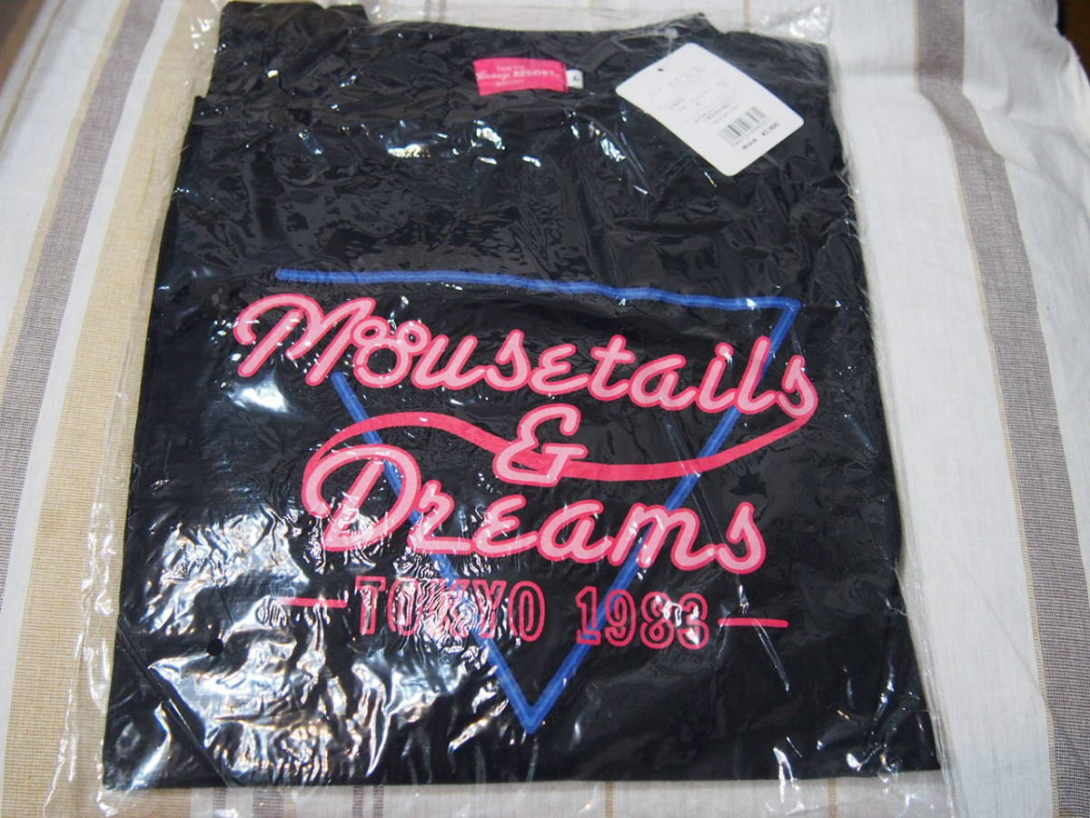 TDR ディズニー　Tシャツ　ミッキー　Lサイズ 長袖　Mousetails &Dreams TOKYO1983 定価3900円_画像1