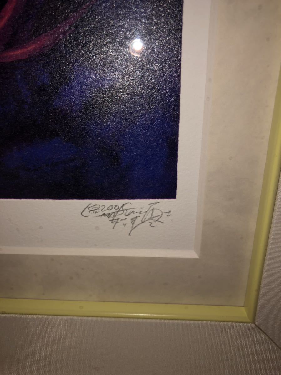松本零士○メーテルレジェンドVoyage 人物画 本人サイン 銀河鉄道