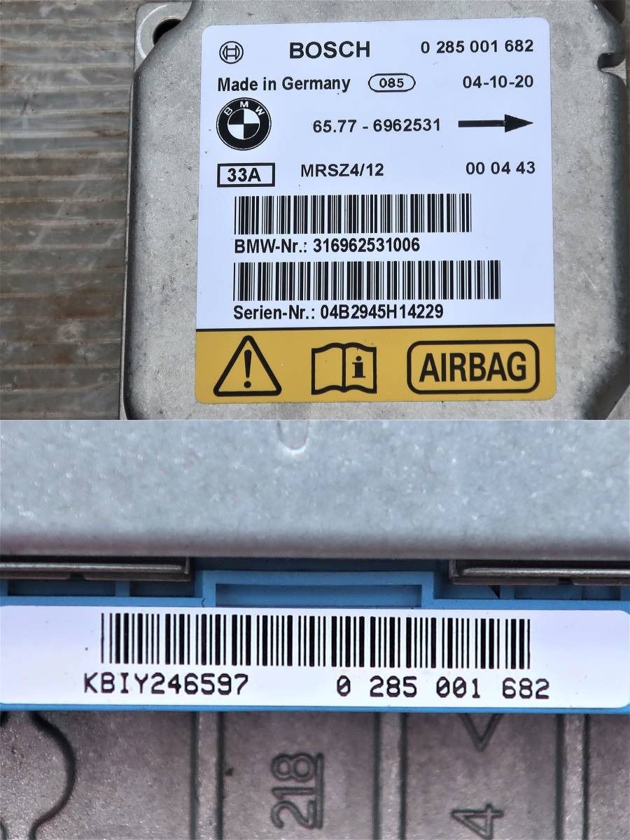 H17(2005 year ) GH-RA16 R50/R53/RF16/RH16/RE16 BMW MINI Mini Cooper right H W10B16A original SRS air bag computer / 65.77-6962531