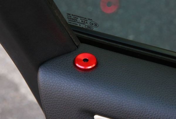  door lock pin ring cover interior for Porsche Macan Panamera Cayenne ( red )