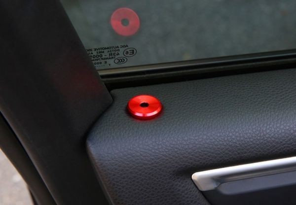  door lock pin ring cover interior for Porsche Macan Panamera Cayenne ( red )