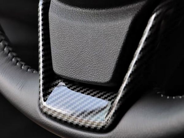スバル フォレスター SK XV GT レガシィ アウトバック BS ハンドル ステアリング 3.6.9方向 装飾フレームカバー (カーボン調)_画像4