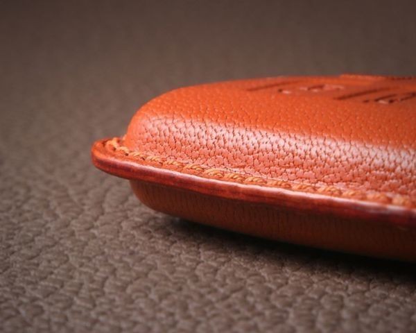 [CRAZY SMITH]JAGUAR Jaguar XE/XF/XJ/F-PACE handmade original leather key case smart key cover ( Sakura color )