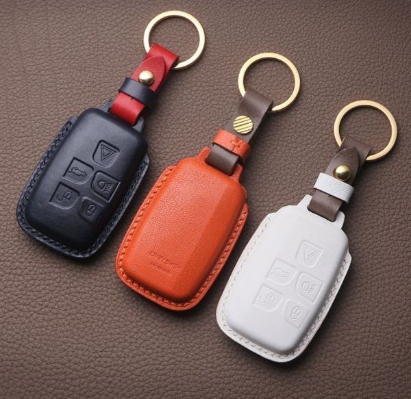 [CRAZY SMITH]JAGUAR Jaguar XE/XF/XJ/F-PACE handmade original leather key case smart key cover ( wine red )