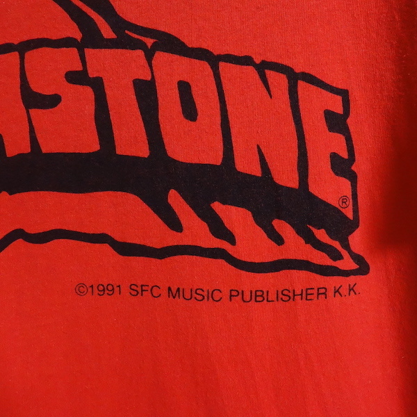 【(C)1991 VIBRASTONE ビブラストーン ENTROPY PRODUCTIONS Tシャツ L】USA製 Hanes 90's ビンテージ 近田春夫 OTO ヒップホップ_画像6