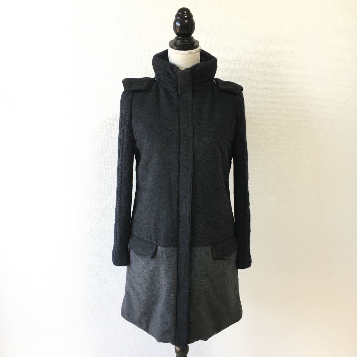美品 定価23万円 FOXEY フォクシー カシミヤ フード コート 送料無料