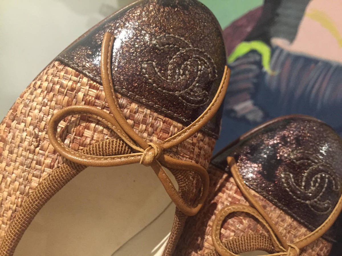 CHANEL シャネル 35サイズ mary jane 上品 本物 バレエシューズ