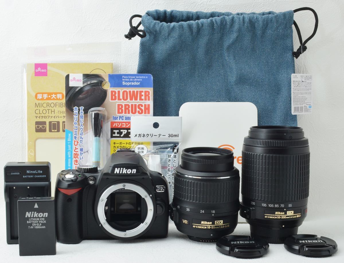 超美品○S数250回○初心者向け○Wi-Fi転送○ニコン D60 1カ月動作保証