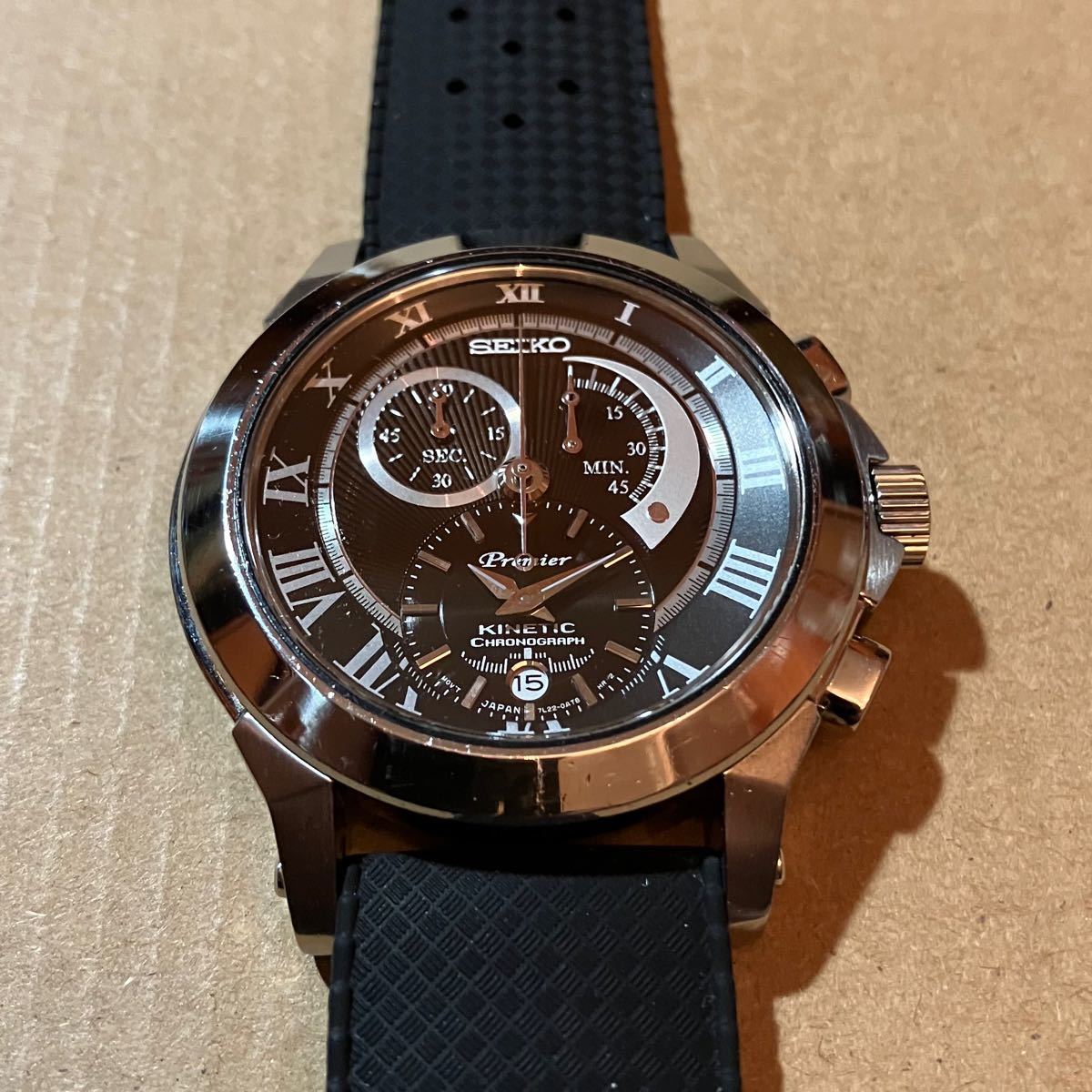 SEIKO セイコー Premier プレミエ KINETIC キネティック クロノ SEIKO セイコー Premier プレミエ KINETIC キネティック クロノ
