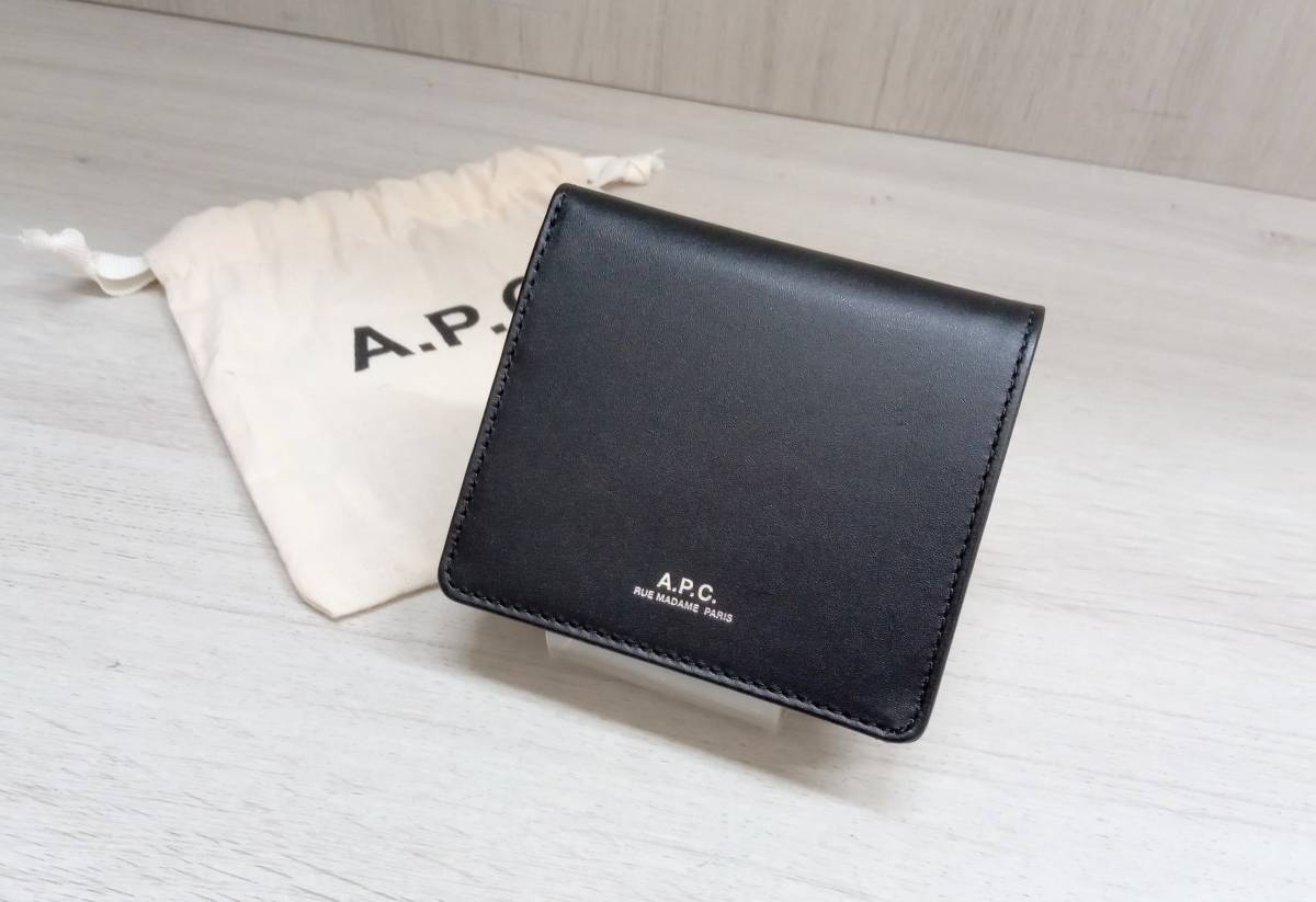 A.P.C. /アー・ペー・セー/二つ折り財布COMPACT WALLET MAEL/ブラック