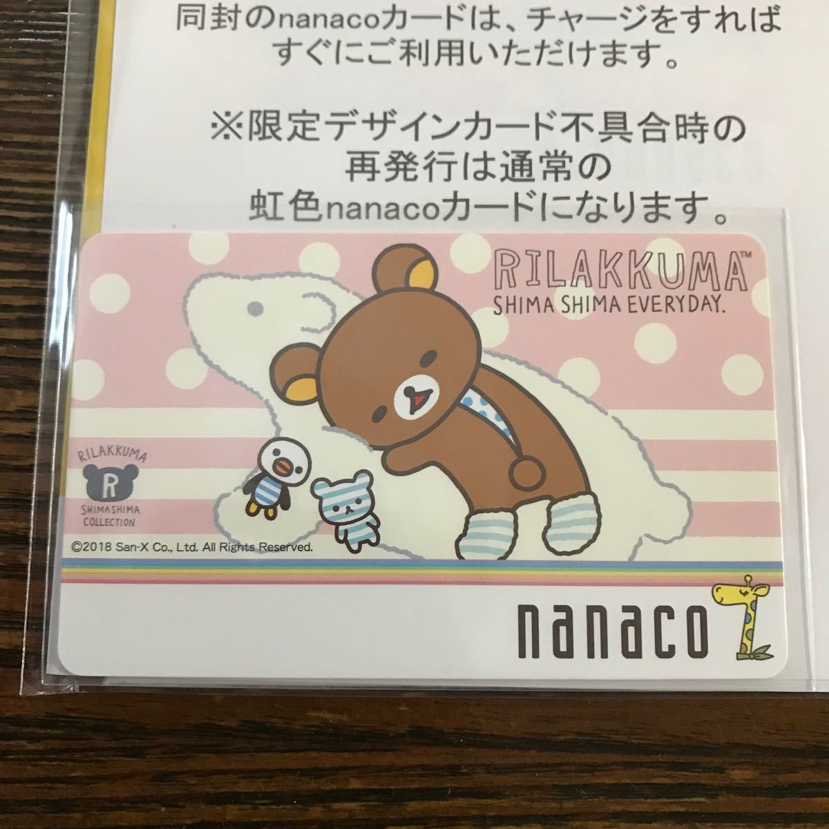 新品未開封】リラックマ ナナコカード nanacoカード 限定 レア 新品未開封】リラックマ ナナコカード nanacoカード 限定 レア