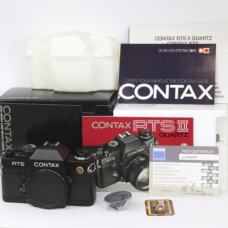 外見は極上美品ですがジャンク品！ CONTAX コンタックス RTS II QUARTZ フィルム カメラ ボディ （質屋 藤千商店）_画像1