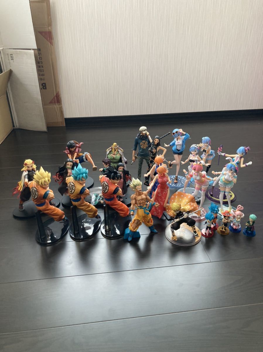 ドラゴンボール ワンピース 鬼滅の刃 リゼロ フィギュア まとめ売り