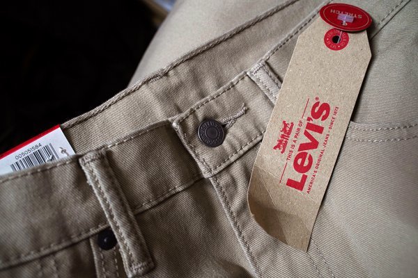 ◆Levi's リーバイス 505 00505-1584 レギュラーストレート ベージュパンツ◆W33◆_画像3