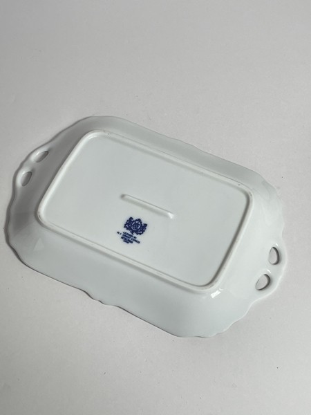MOMOYAMA プレート ブルー×金彩 洋食器 23×16cm 食器 陶器製 yu196_画像4