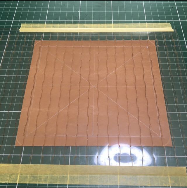 ■レザークラフト　道具■イントレチャート9㎜ ポンチ　打ち具　刃 革 手編み レース メッシュ 製作用 