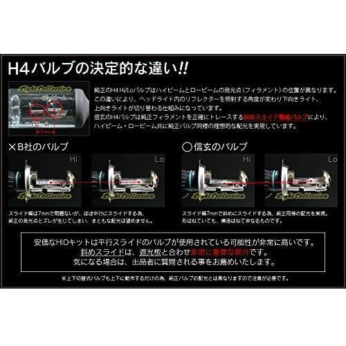 信玄 交換用 HIDバルブ H4 Hi/Lo切替式 6000K 35W 55W_画像6