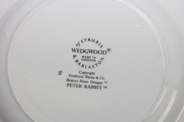 WEDGWOOD ウエッジウッド ピーターラビット カップ1客 大皿3枚 小皿5枚 プレート まとめ 9点セット イギリス製 #16646_画像10