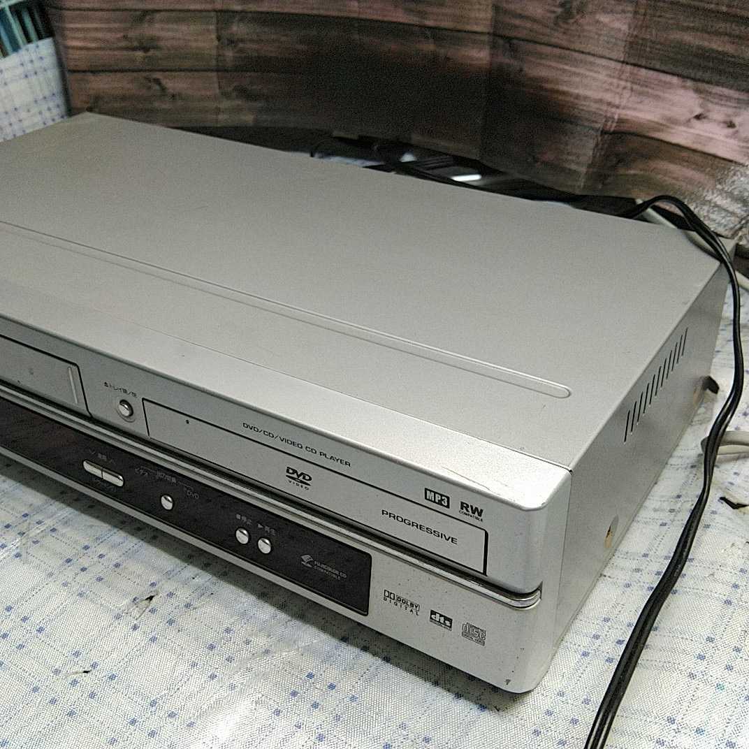 SHARP シャープ VHS ビデオ一体型 DVDプレーヤー DV-NC750 2005年製 送料無料　H_画像6