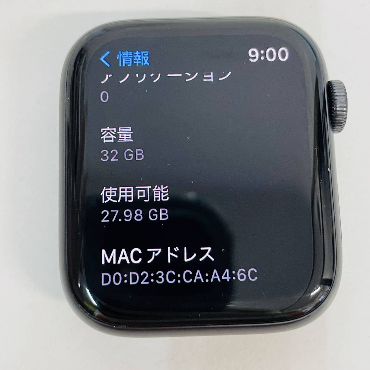 美品　apple watch アップルウォッチ MYYK2J/A NikeSE GPSモデル 44mm スペースグレイアルミ i9148 60サイズ発送_画像4