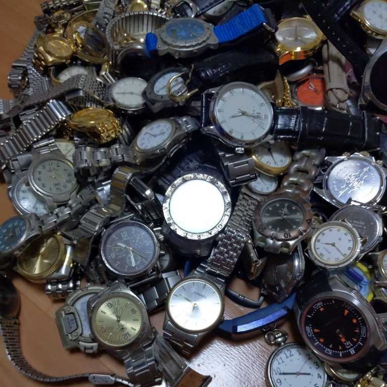 ジャンク品 メンズ・レディース腕時計・懐中時計 大量300本おまとめ