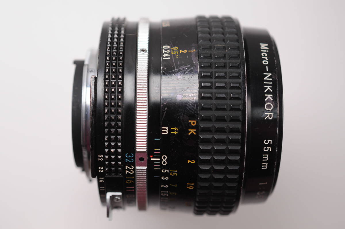 ★☆(30)光学良好　1円スタート　送料無料　NIKON Ai改 Micro-NIKKOR 55mm F3.5☆★_画像8