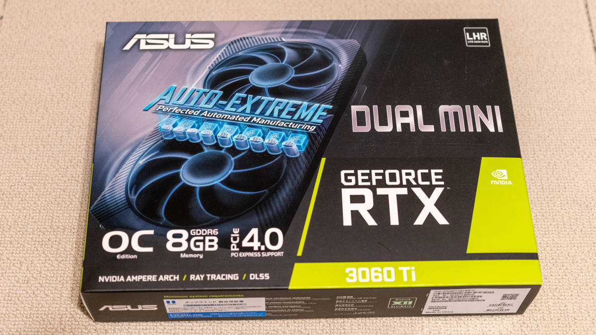 ヤフオク! - 【美品・使用時間少】ASUS DUAL-RTX3060TI...