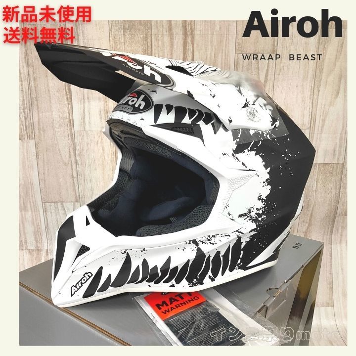即納-96時間限定 Airoh Wraap Beast モトクロスヘルメット アイロー