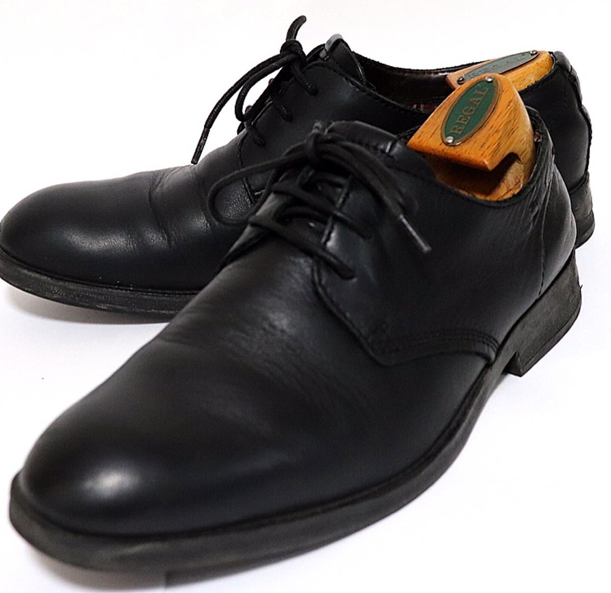 即決落札 clarks 7 5 25 5㎝ ビジネスシューズ プレーントゥ ブラック
