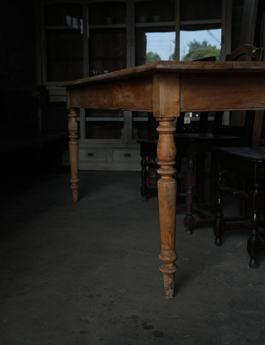  old natural wood. blase Lee length table / 1900 period * France / old furniture old tool old thing furniture desk desk 