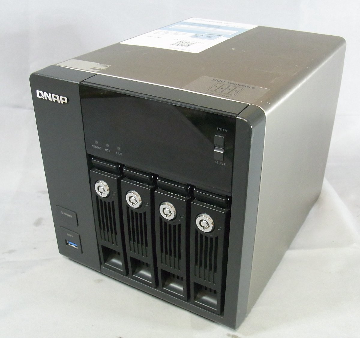 B30192 O-04210 QNAP TurboNAS TS-453 Pro HDDなし 鍵なし ジャンク