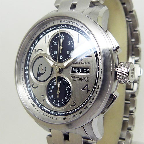  unused goods Maurice Lacroix [Maurice Lacroix] MP6348-SS002-12E master-piece master Chrono silver 