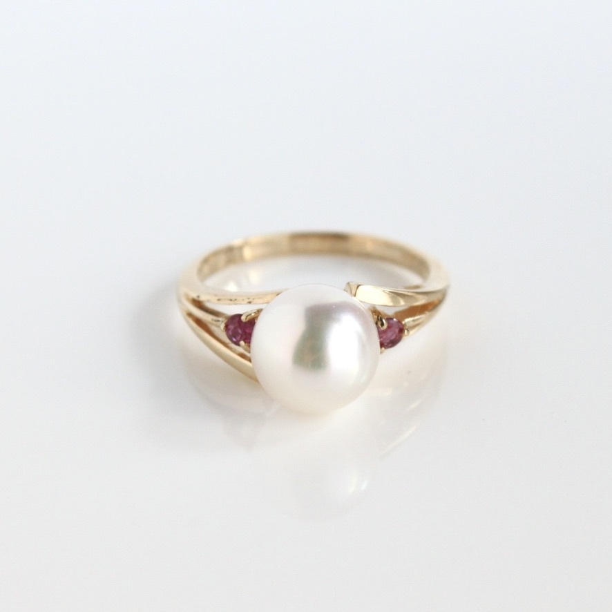 新発売の アコヤ真珠 K14YG リング ring pearl gold 指輪 イエロー