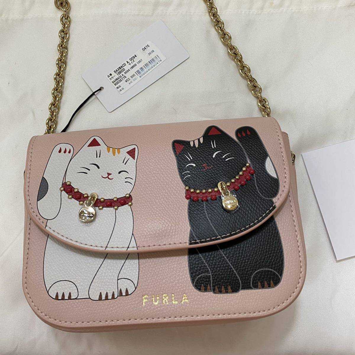 新品未使用】 FURLA フルラ ショルダーバッグ リトルキャット 招き猫