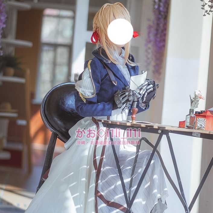 ヴァイオレット・エヴァーガーデンコスプレ衣装、ウィッグ、靴、カバン