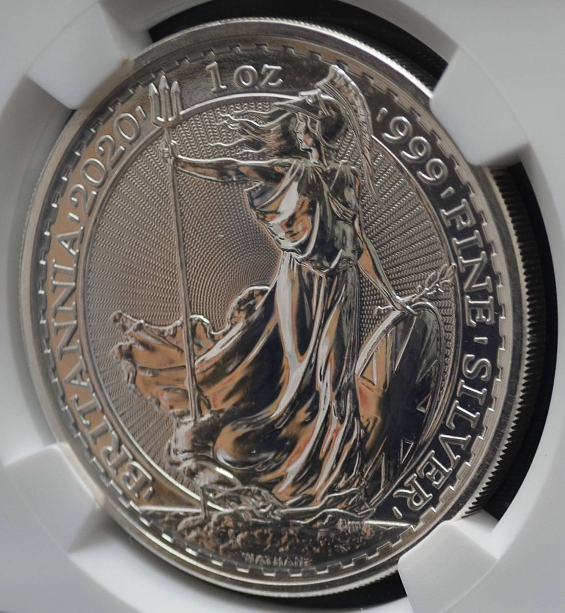 2020年 イギリス ブリタニア 2ポンド 銀貨 NGC PF70UC - library