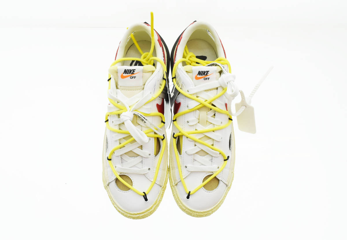 ☆ NIKE ナイキ OFF WHITE オフホワイト Blazer Low 77 ブレーザーロー77 スニーカー DH7863-100 26.5cm 白 ホワイト 103_画像2