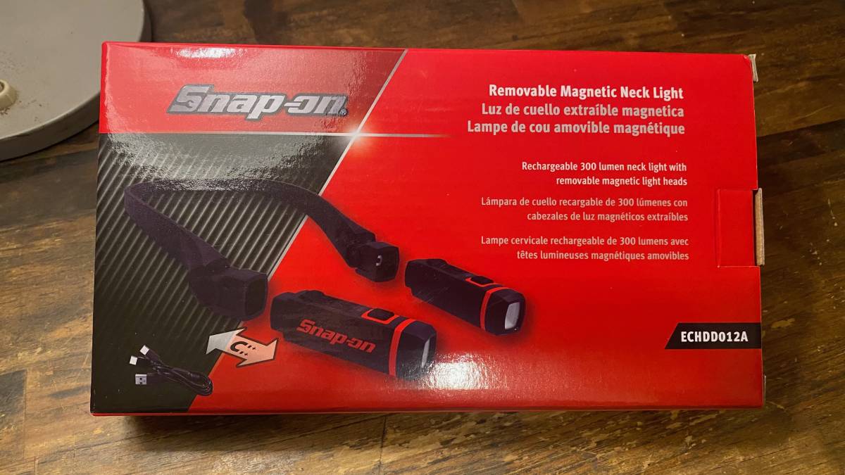 Snap-on スナップオン ハンズフリー 充電式 LED ネック ライト 作業灯