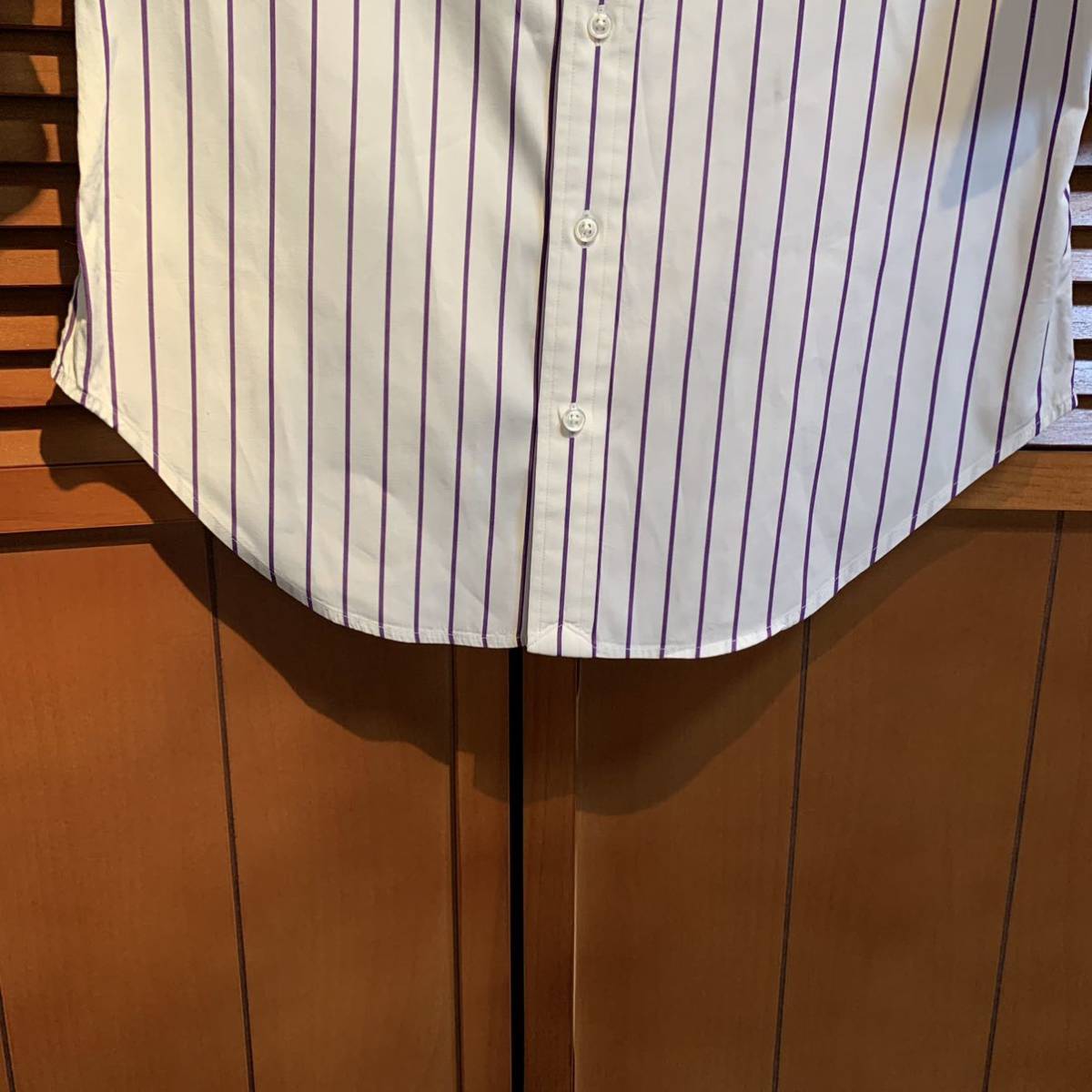  Ralph Lauren stripe short sleeves shirt M 5176