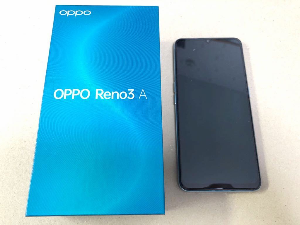 美品/OPPO Reno3 A ホワイト 6GB 128GB スマホ Android 本体 楽天 SIM