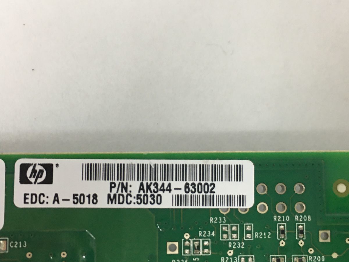 【即納/送料無料】HP AK344-63002 QLE2560-hp 8Gbps シングルポートFC-HBA SFP+対応トランシーバー(AJ718A) 【中古現状品】(SV-H-078)の画像5