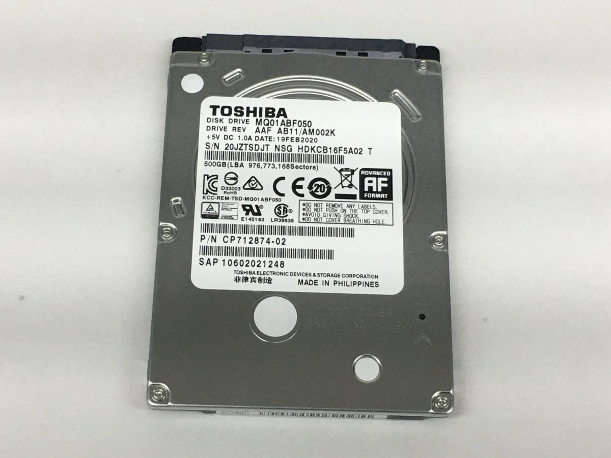 即納/送料無料】 TOSHIBA MQ01ABF050 500GB/ | JChere雅虎拍卖代购