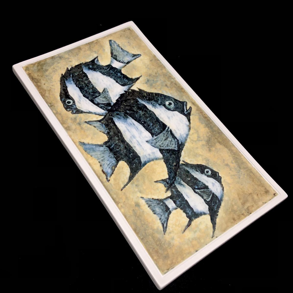 Meissen マイセン/※ 1級品 大型陶板 魚 マットグラズーワ | miraath.net