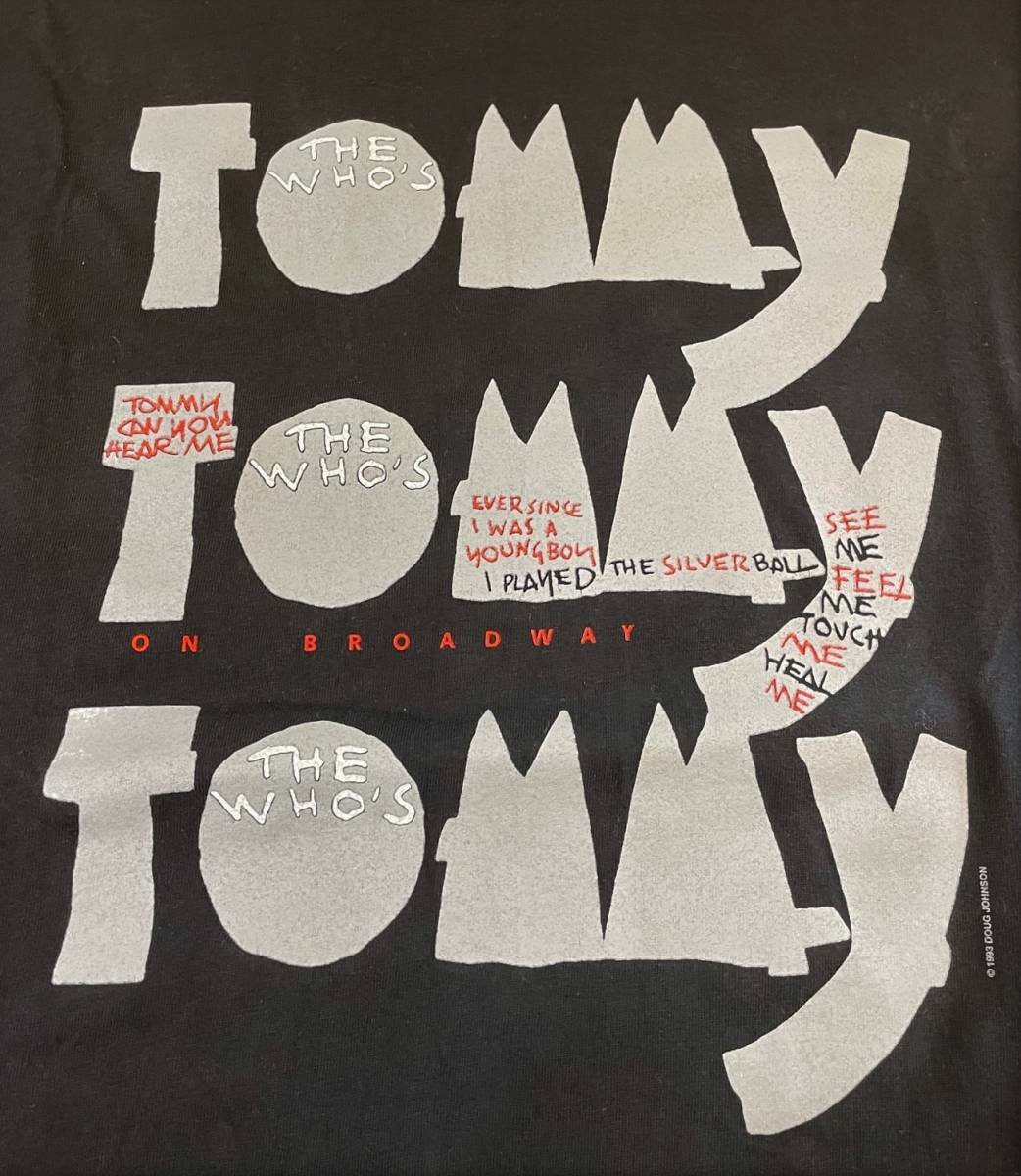 90s The Who ザ フー TOMMY バンドTシャツ L ブラック USA製 ヴィンテージ バンT_画像2