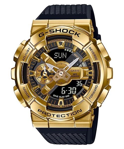 カシオCASIO G-SHOCK Gショック ジーショック Metal Covered ライン ゴールド GM-110G-1A9JF【国内正規品】-