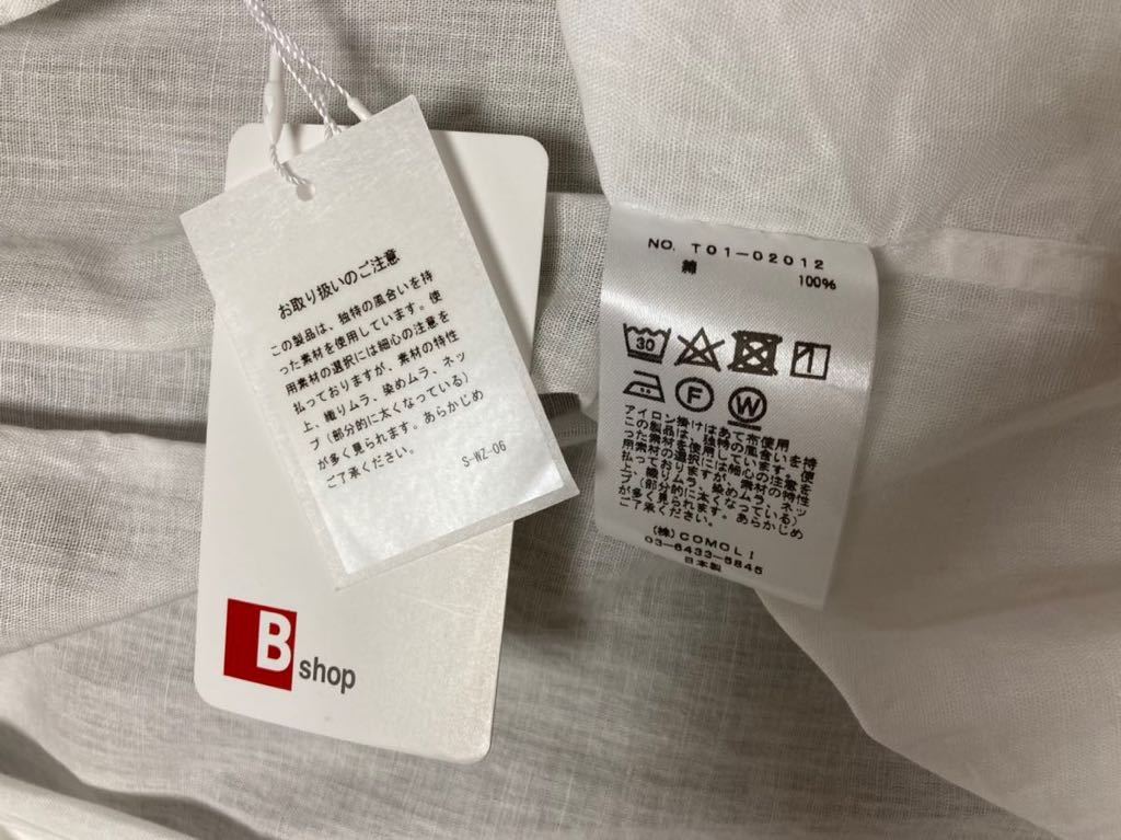 新品未使用 タグ付き 〈COMOLI〉BETACHAM OPEN COLLAR SHIRT 新品未使用 タグ付き 〈COMOLI〉BETACHAM OPEN COLLAR SHIRT