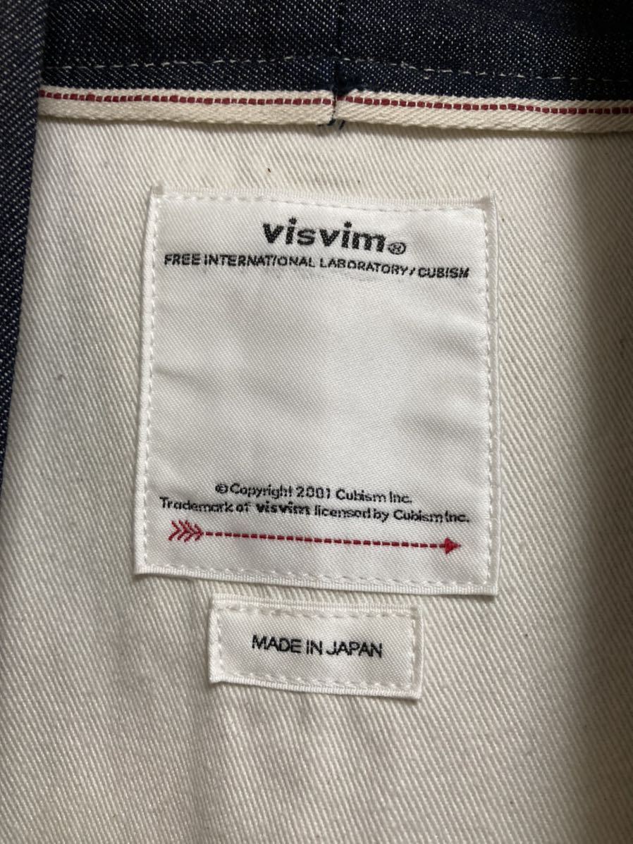 新品未使用 visvim SS HAPPI UNWASHED size5 ビズビム デニム製 法被